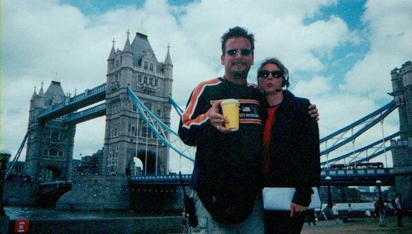 On location in London for The Mummy Returns.