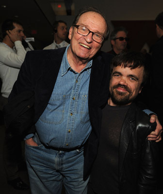 Sidney Lumet and Peter Dinklage at event of The Visitor (2007)