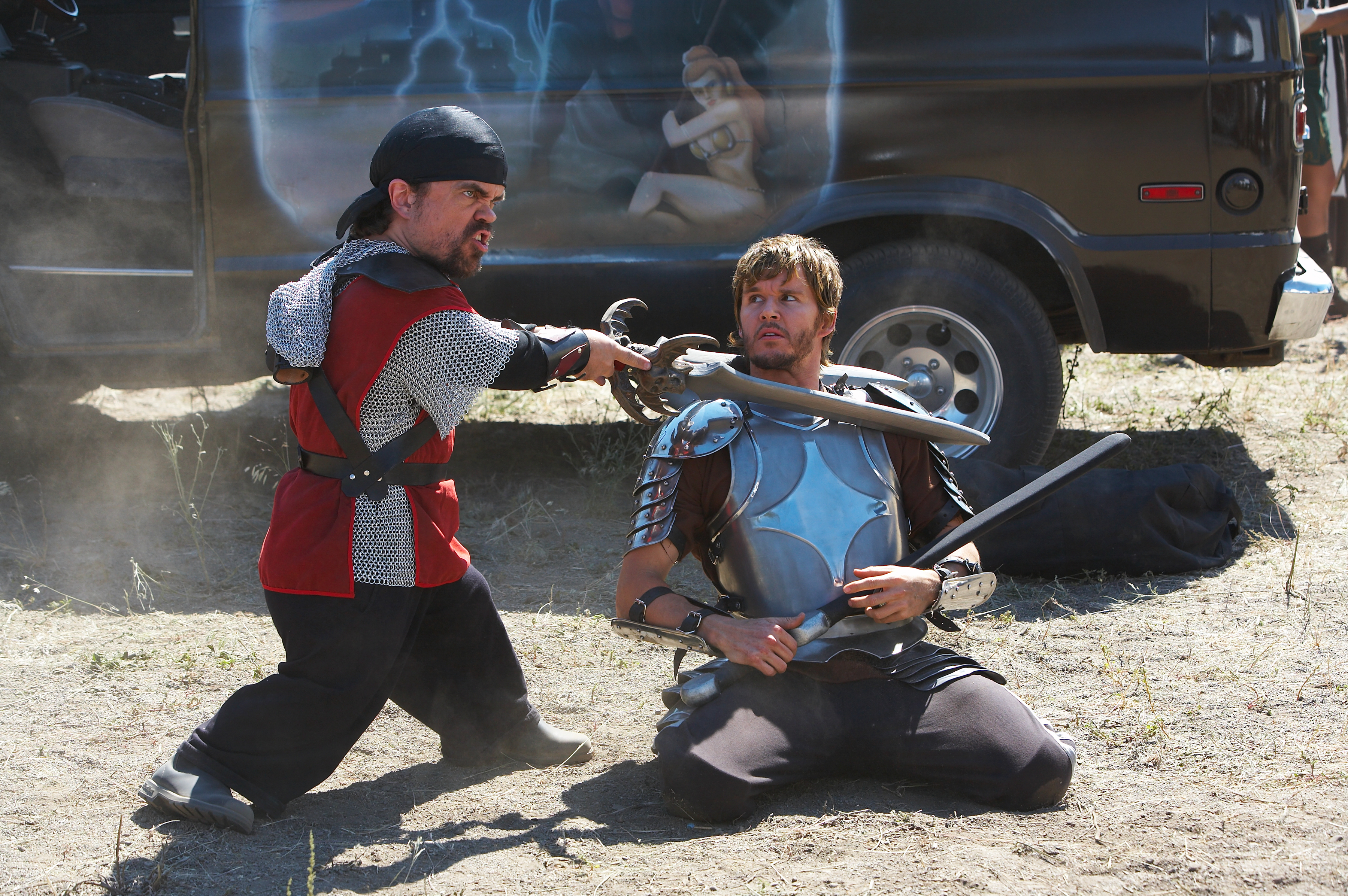 Still of Peter Dinklage and Ryan Kwanten in Knights of Badassdom (2013)