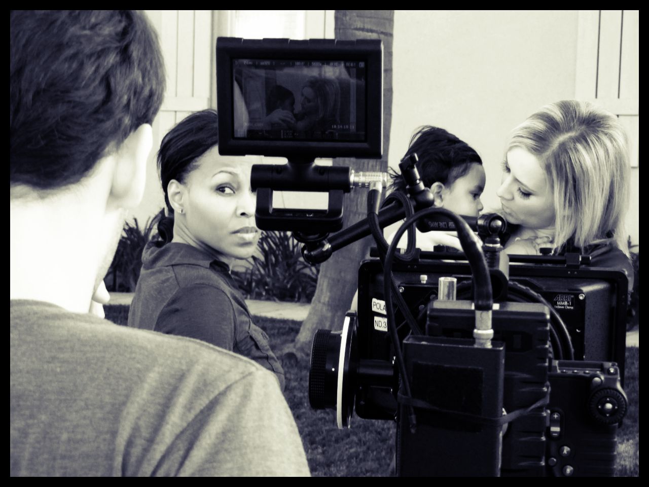 Jade Jenise Dixon on set directing