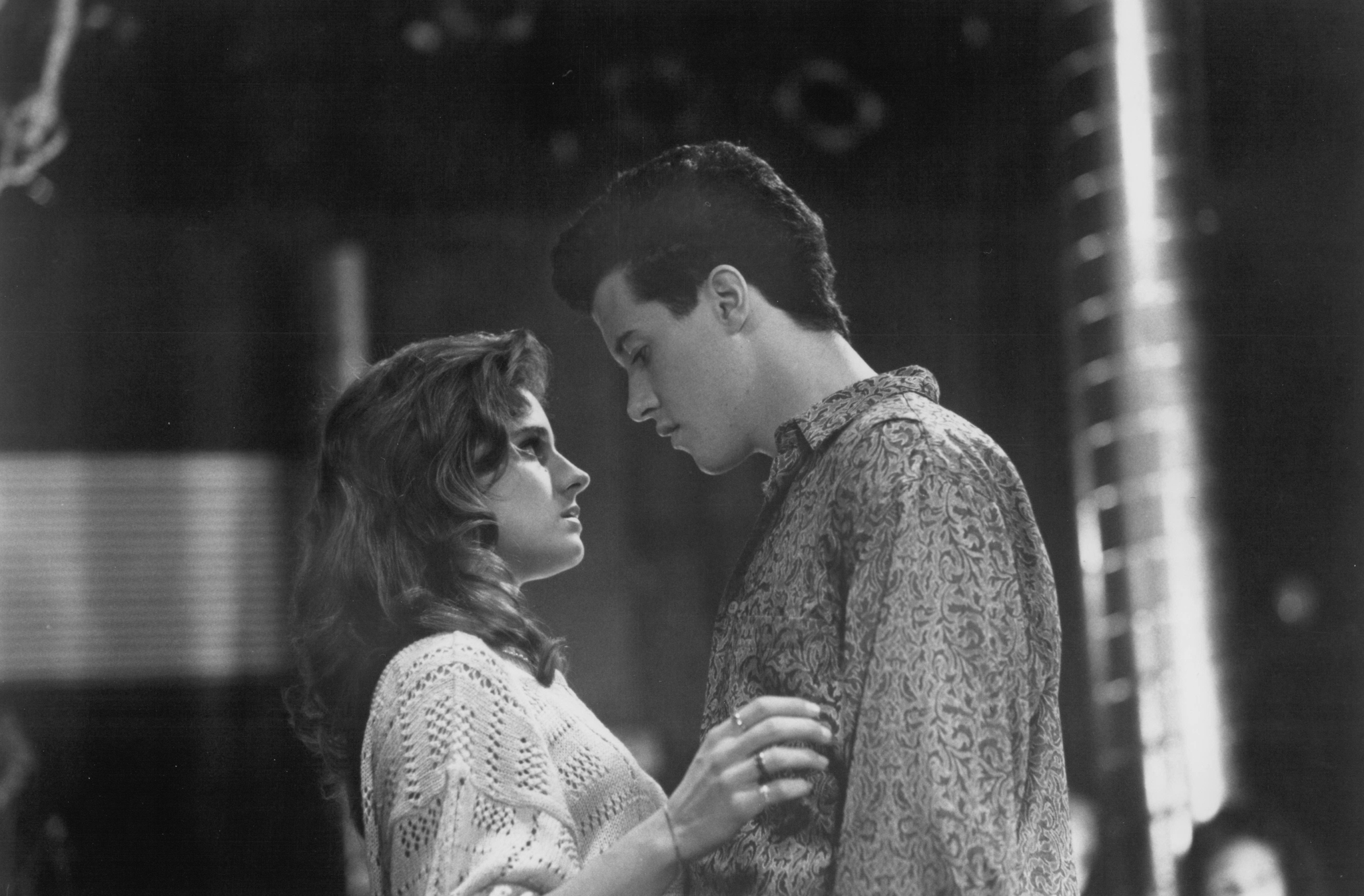 Still of Peter Dobson and Jessica Steen in Sing (1989)