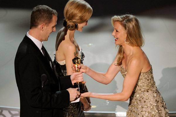 Cameron Diaz and Pete Docter at event of The 82nd Annual Academy Awards (2010)