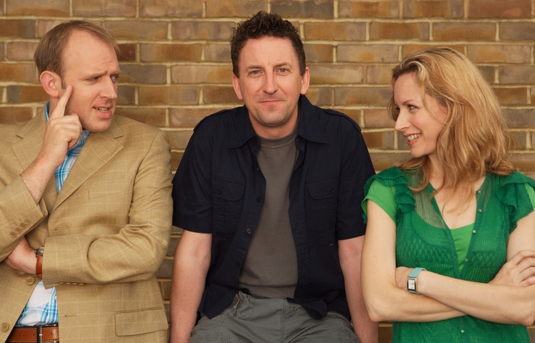 Tim Vine, Lee Mack and Megan Dodds in Not Going Out