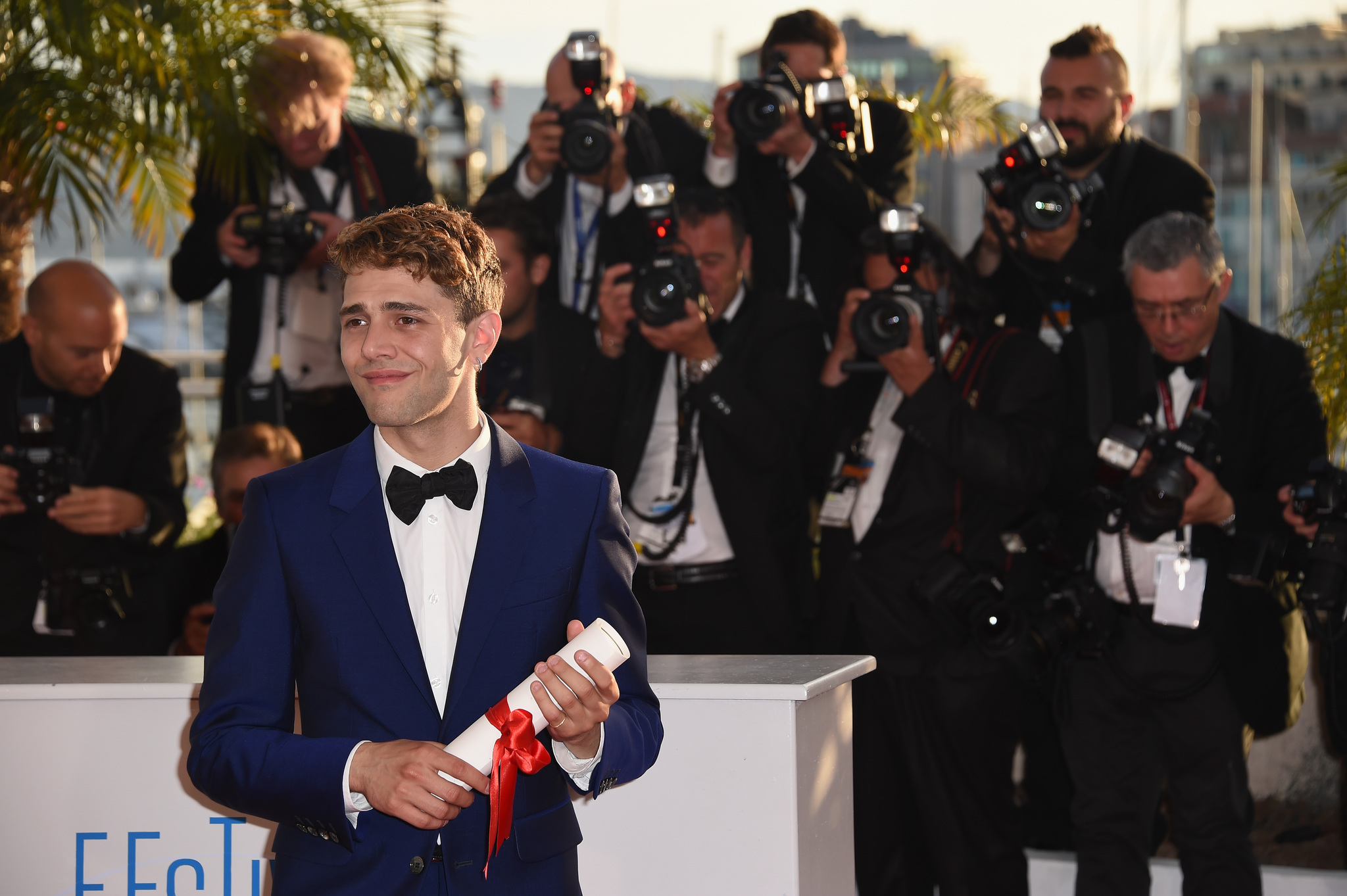 Xavier Dolan at event of Mommy (2014)