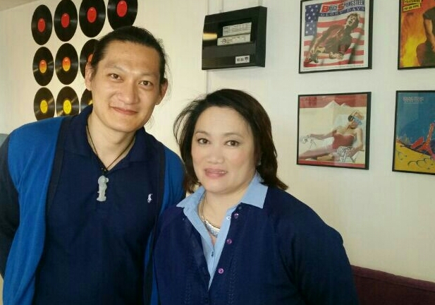 Editha together with Thomas Chahaning,a Danish actor from the short Swedish film entitled 