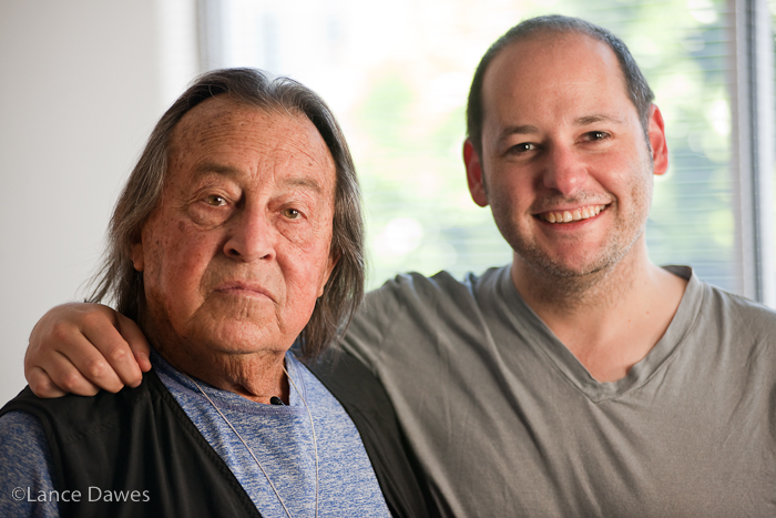 With Paul Mazursky (Beverly Hills, 2011)