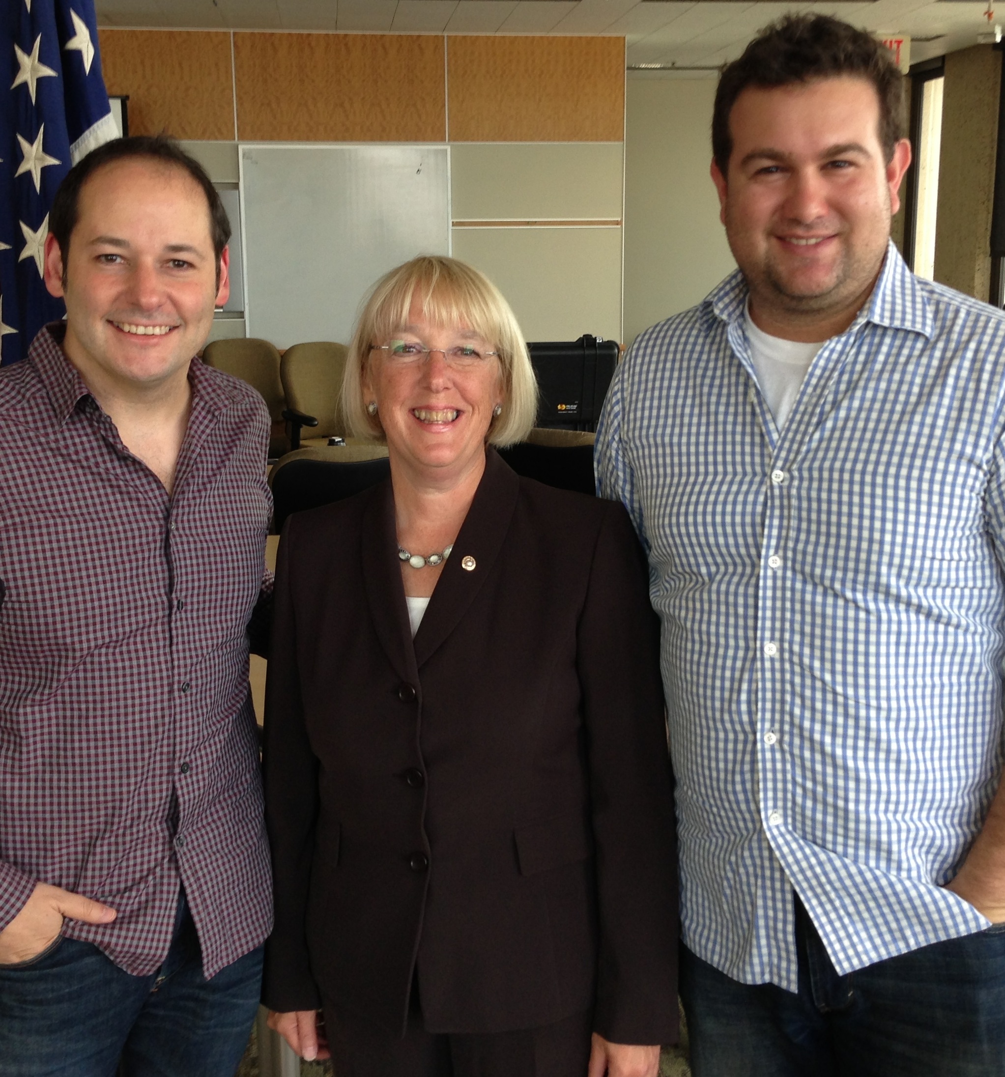 With Senator Patty Murray and Producer Ilan Arboleda (2013)