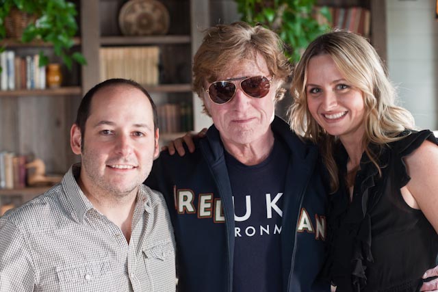 With Robert Redford and Kate Lacey (Skywalker Ranch, 2011)