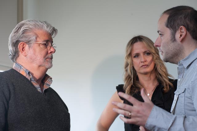 With George Lucas and Kate Lacey (San Francisco, 2011)
