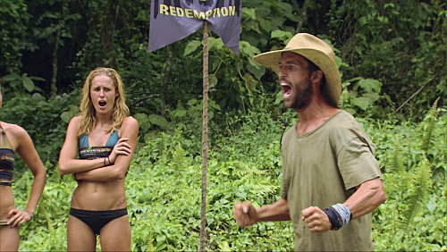 Still of Colby Donaldson and Candice Woodcock in Survivor (2000)