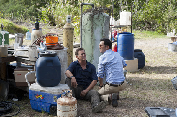 Still of Bruce Campbell and Jeffrey Donovan in Vilko bilietas (2007)