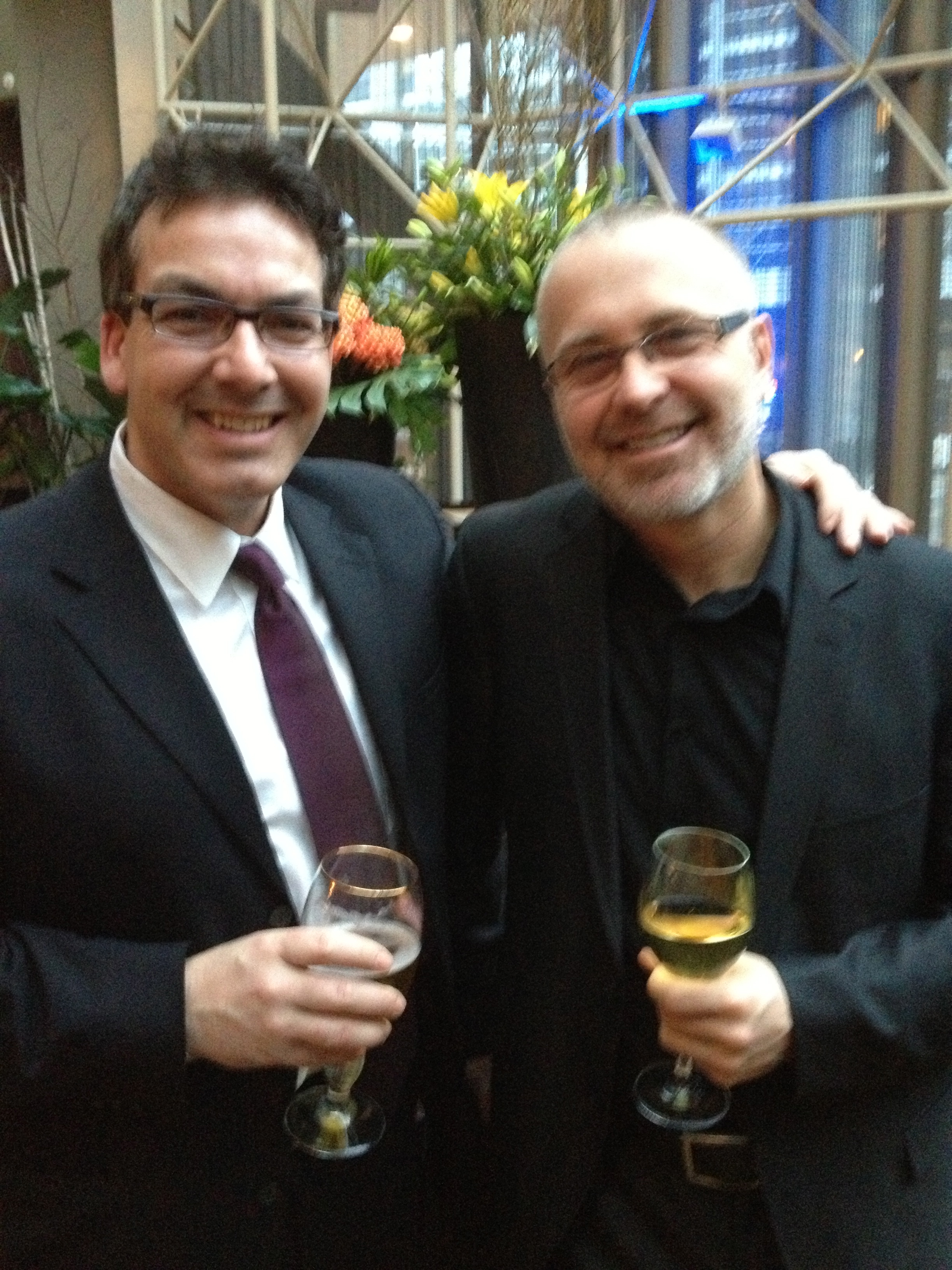 With Mark Ellis, co-creator of Flashpoint, at the 2013 Canadian Screen Awards.