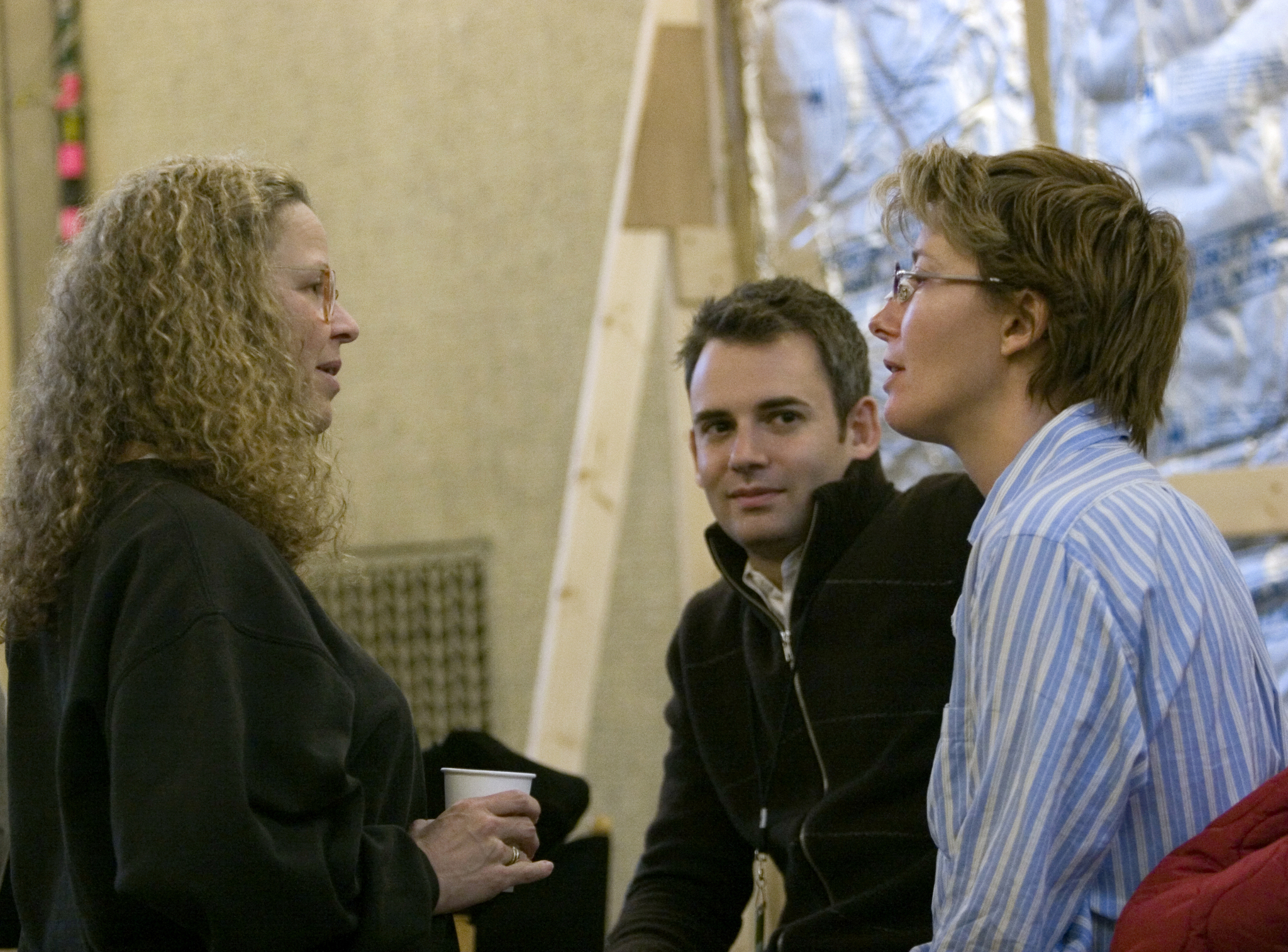 Still of Emma Thompson, Lindsay Doran and Zach Helm in Sukurtas Haroldas (2006)