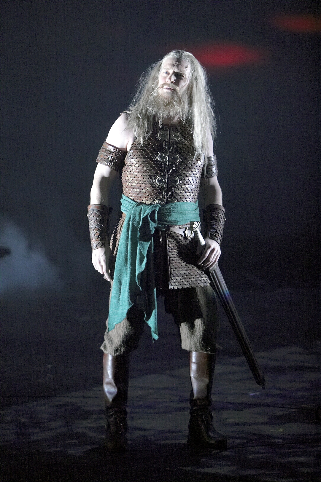 Kerry Dorey as King Theoden in the World Premier of the Lord of the Rings, Princess of Wales Theater, Toronto