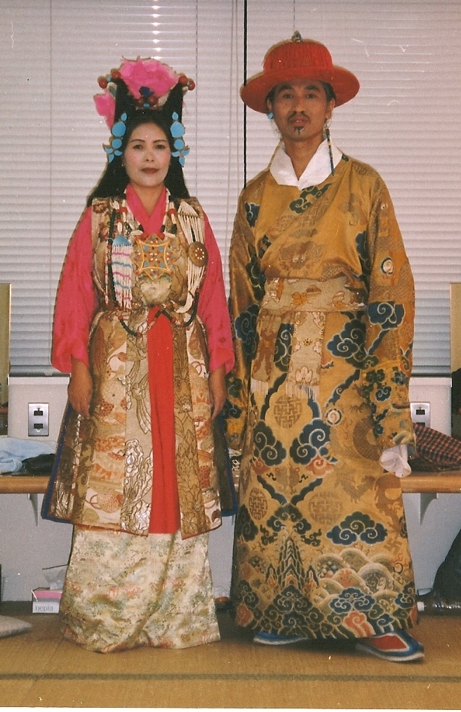 Tsering Dorjee bawa, as King Dremey Kunden in Tibetan Opera show at Tokyo.