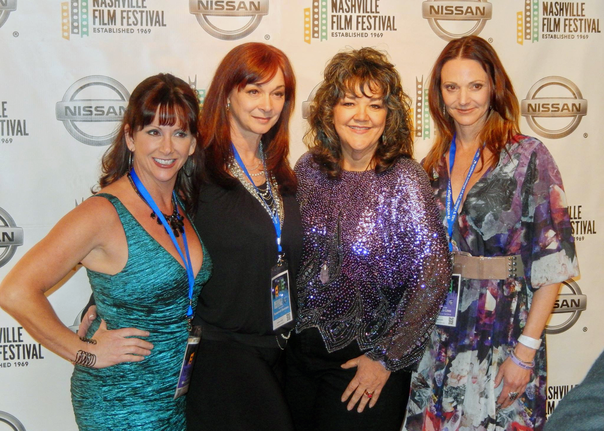 The stars of SELF OFFENSE, Wendy Kusmaul Keeling, Susannah Devereux Carla Christina Contreras and Rebecca Lines.