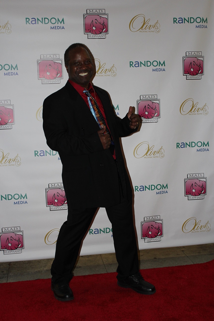 actor-writer, Nay K. Dorsey on the red carpet at 