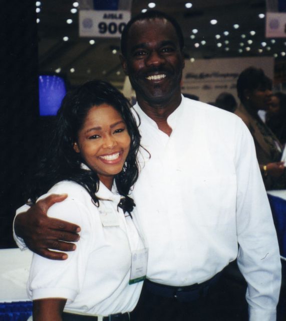 Anthonia Kitchen with actor Glynn Turman.
