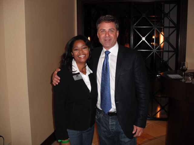 Anthonia Kitchen with Mark L. Walberg, Host of the Antiques Roadshow during filming tour.