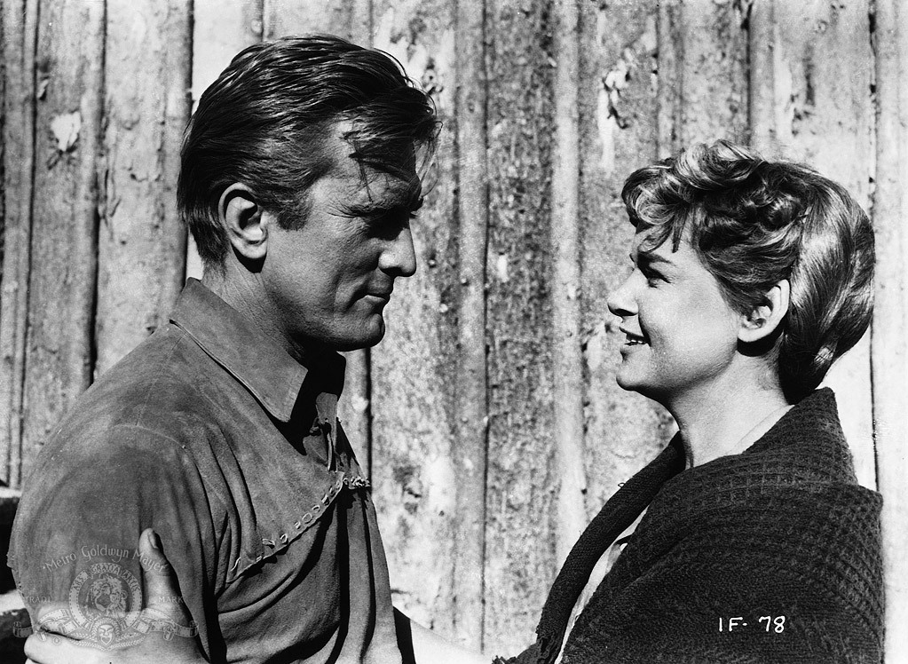 Still of Kirk Douglas and Diana Douglas in The Indian Fighter (1955)