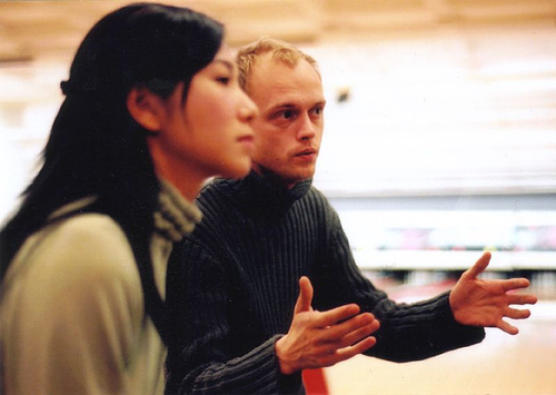 Robert Douglas directing Stephanie Che in A Man Like Me (2002)