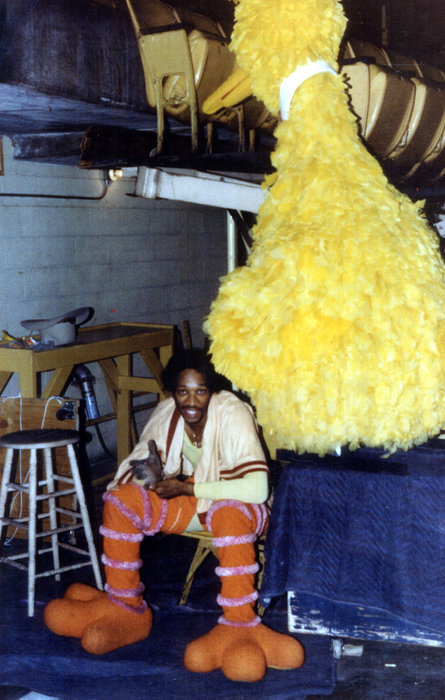 Lionel Douglass As the Famouse Big Bird between performances
