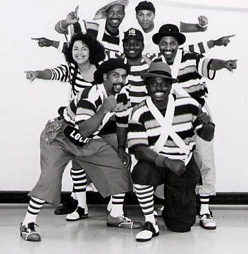 Lionel Douglass and a few of his Famouse Dance partners from the group The Famouse Locker Dancers