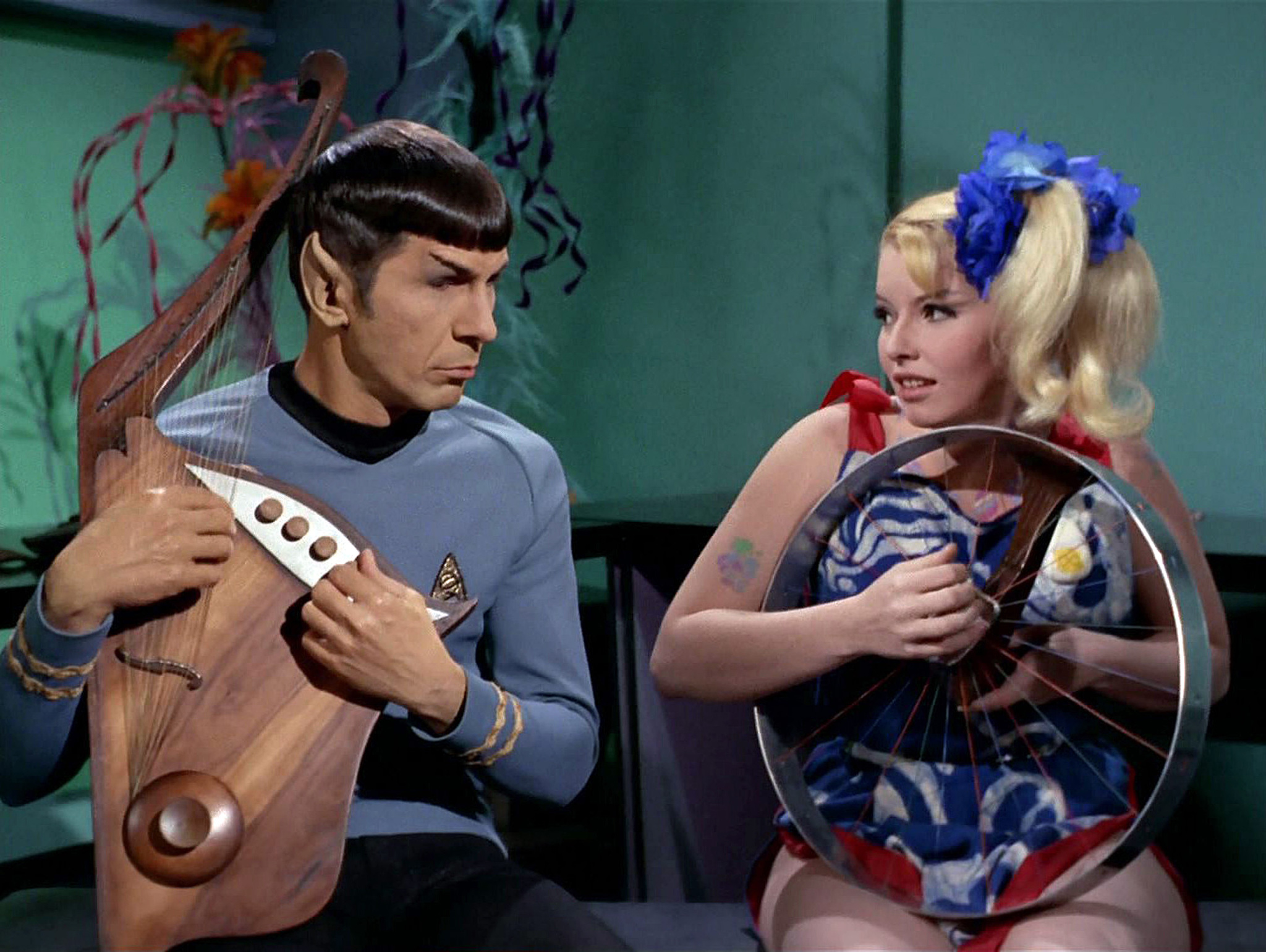 Still of Leonard Nimoy and Deborah Downey in Star Trek (1966)