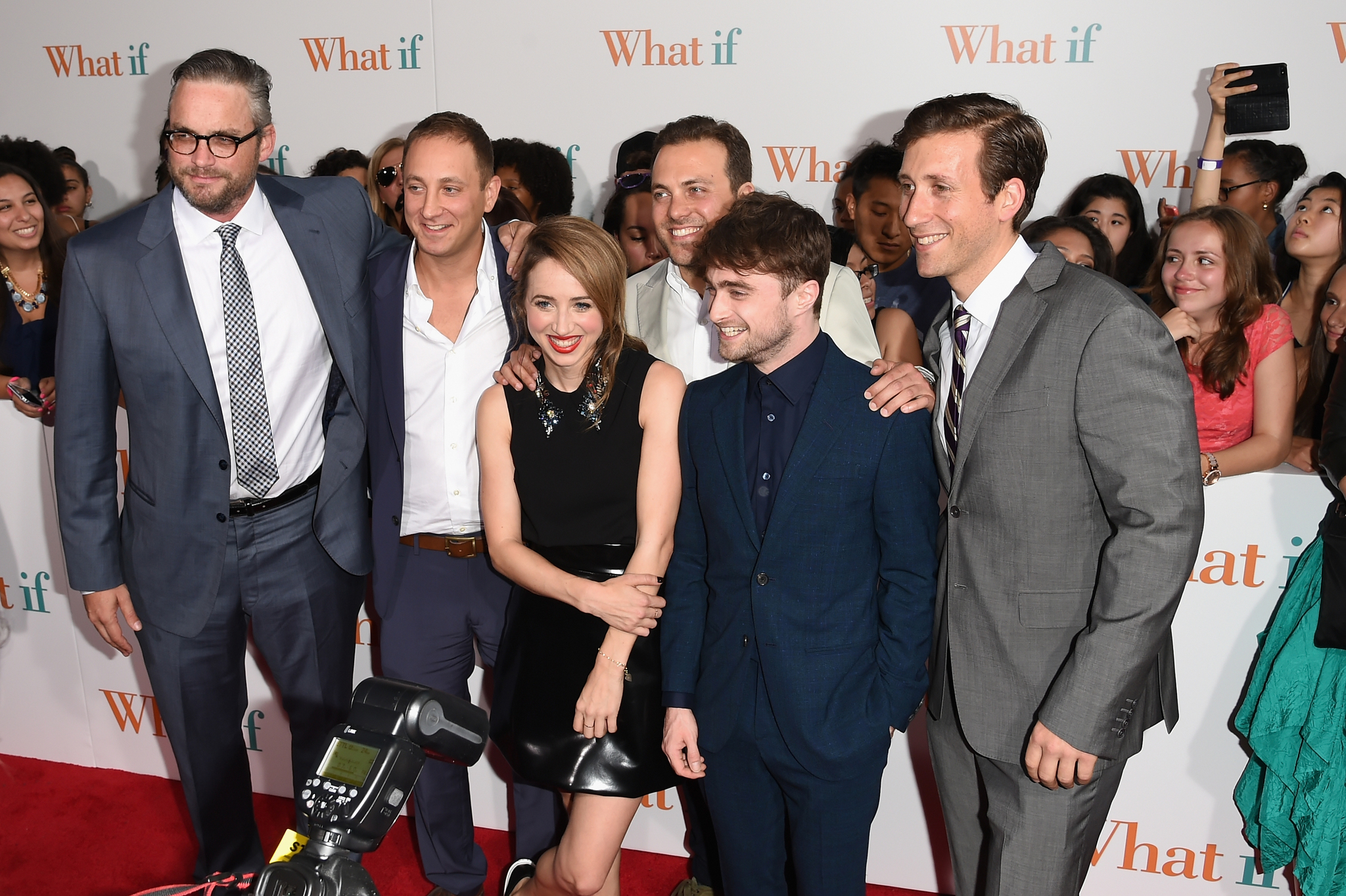 Michael Dowse, Daniel Radcliffe, Zoe Kazan, Jeff Arkuss, David Gross and Jesse Shapira at event of The F Word (2013)