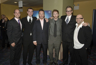 Michael Dowse, Paul Kaye, Allan Niblo, James Richardson, Pete Tong and Richard Matson at event of It's All Gone Pete Tong (2004)