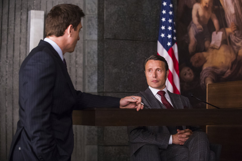Still of Shawn Doyle and Mads Mikkelsen in Hanibalas (2013)