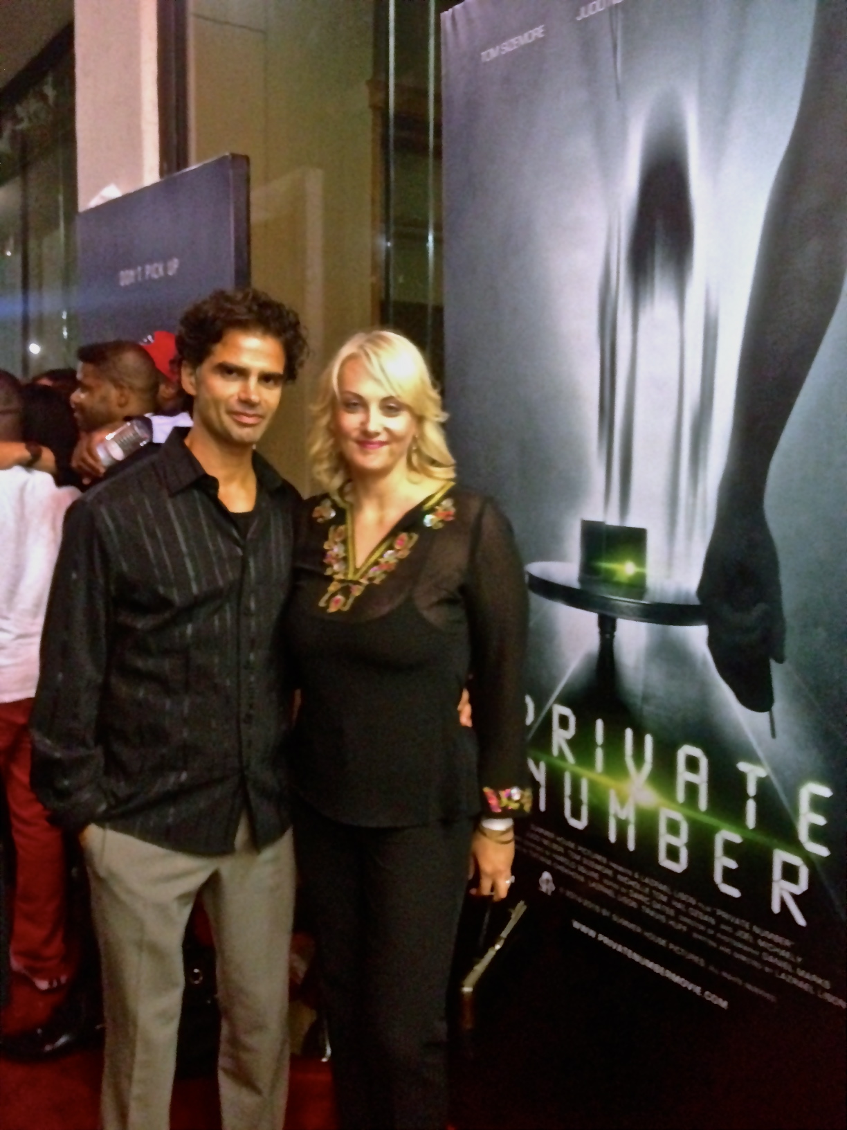 At the premiere screening of Private Number with Julien Roussel.