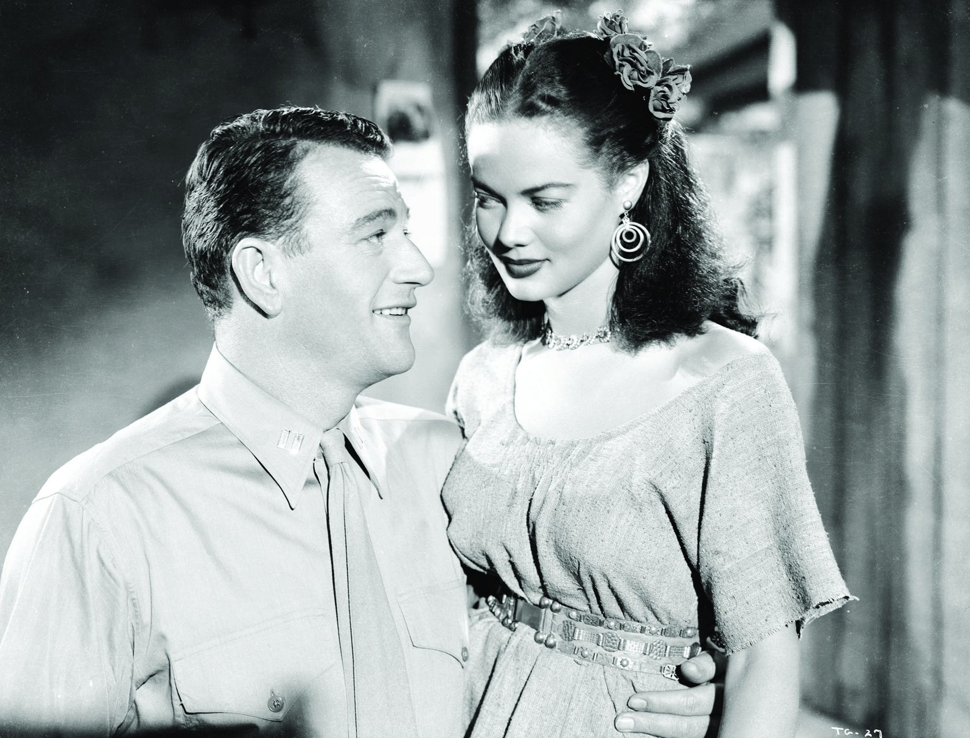 Still of John Wayne and Dona Drake in Without Reservations (1946)