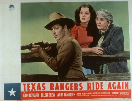 Ellen Drew, John Howard and May Robson in The Texas Rangers Ride Again (1940)