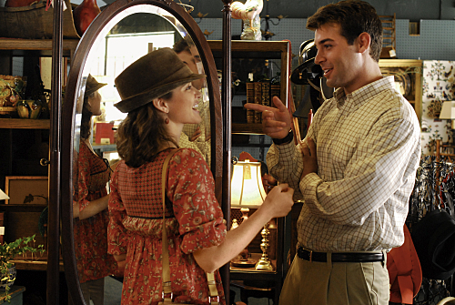 Still of Sarah Drew and James Wolk in Front of the Class (2008)