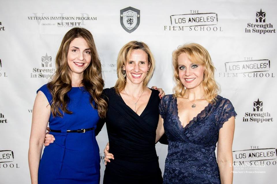 Actress Ellen Dubin, Producer Christine Grund and Actress Eileen Grubba at the Los Angeles Film School and Strength in Support for Veteran's Event
