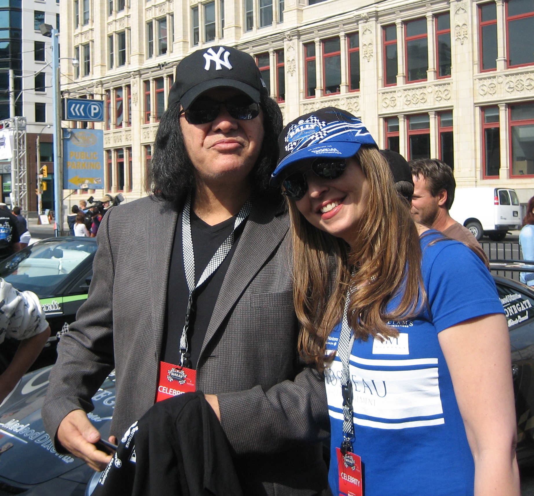 Gene Simmons of KISS with Ellen Dubin at the Rally for Kids with Cancer supporting Toronto Sick Kids Hospital 2011