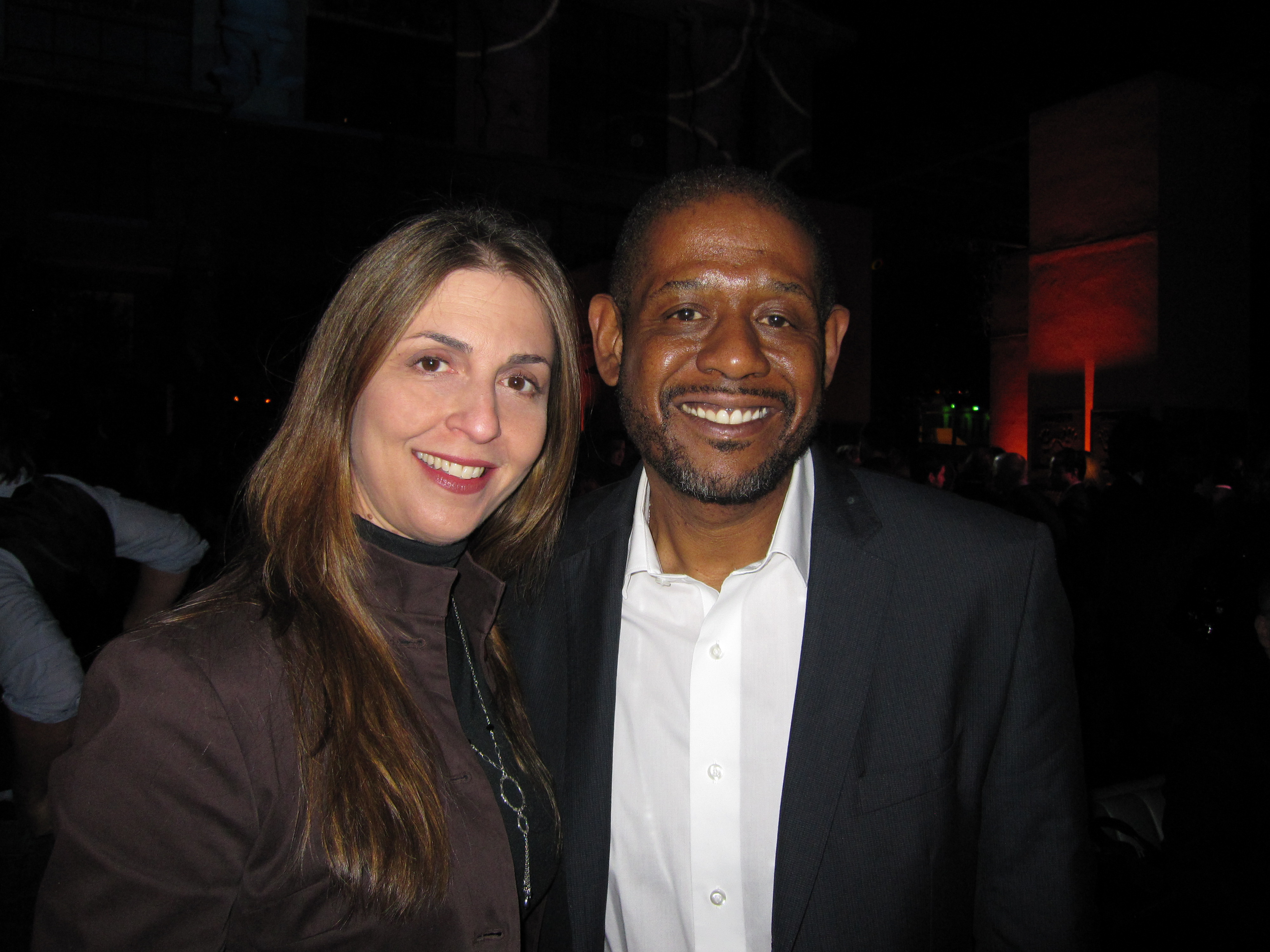 Ellen Dubin and Forest Whitaker at the Disney Television Upfronts