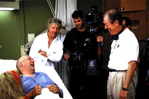 (L-R) Sylvie Drapeau, Rémy Girard, Guy Dufaux (Dir. of Photography), Francois Daigneault and Denys Arcand.