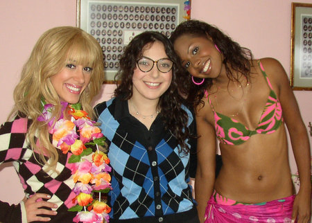 Haylie Duff, Marisa Guterman & Shani Pride on the set of the feature Legacy