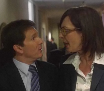 WILLIAM DUFFY and Allison Janney in Funny or Die's West Wing spoof for Every Body Walk campaign.