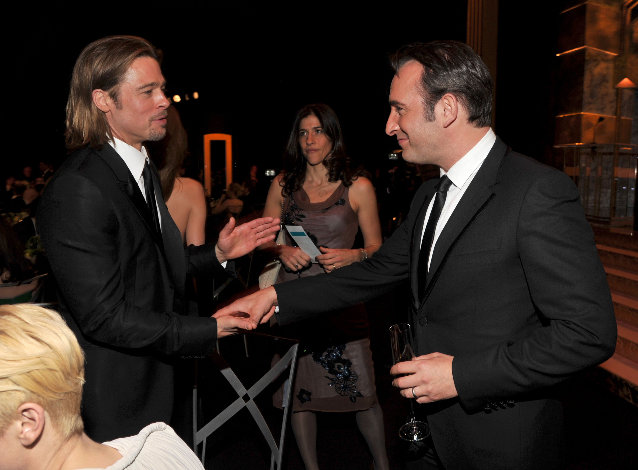 Brad Pitt and Jean Dujardin