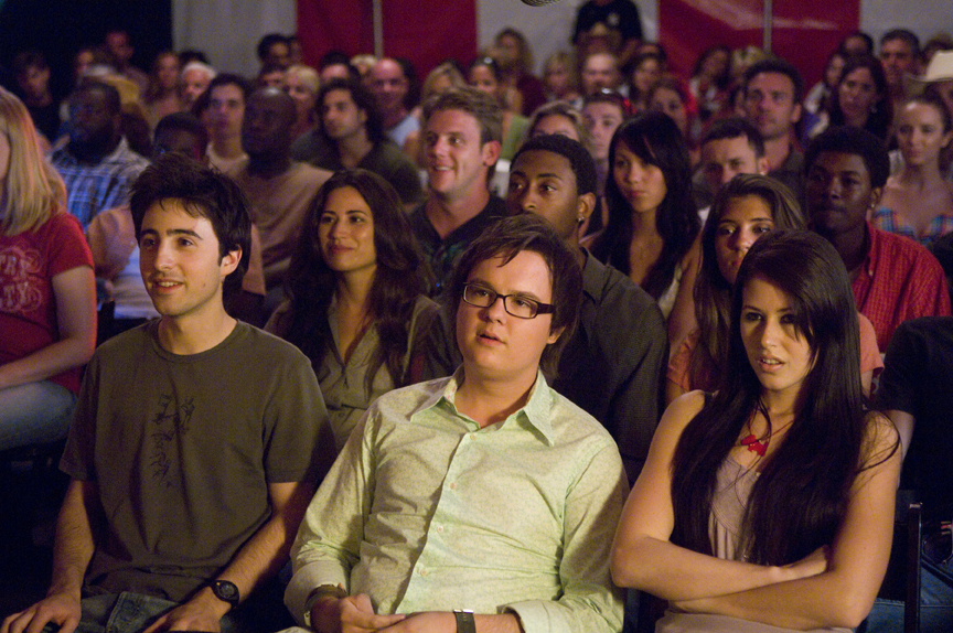 Still of Clark Duke, Josh Zuckerman and Amanda Crew in Sex Drive (2008)