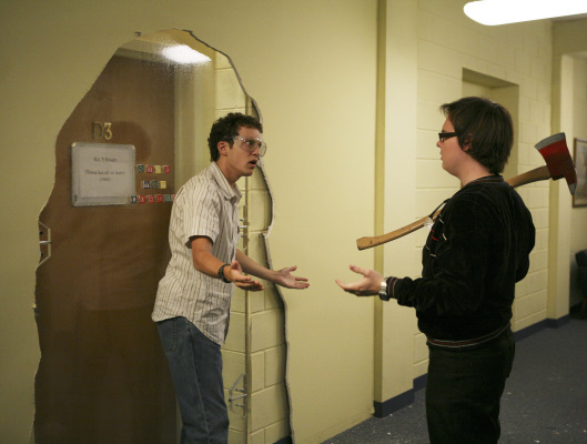 Still of Clark Duke and Jacob Zachar in Greek (2007)