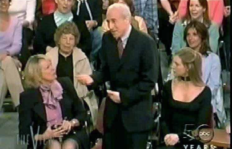 As the French Ambassador with his wife and his mistress in a Joy Behar segment on the history of France in 'The View'.