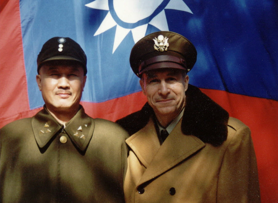 As General George C. Marshall with Chiang Kaishek in Nanjing (mainland China) for the 30 episodes mini-series 'War Of China's Fate'