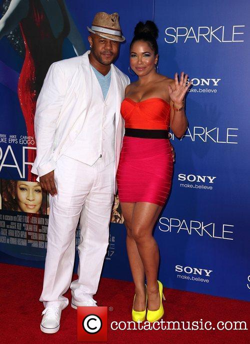 Actors Rockmond Dunbar and Maya Gilbert arrive to the premiere of Sony's 'Sparkle' at the Chinese Grauman Theatre.