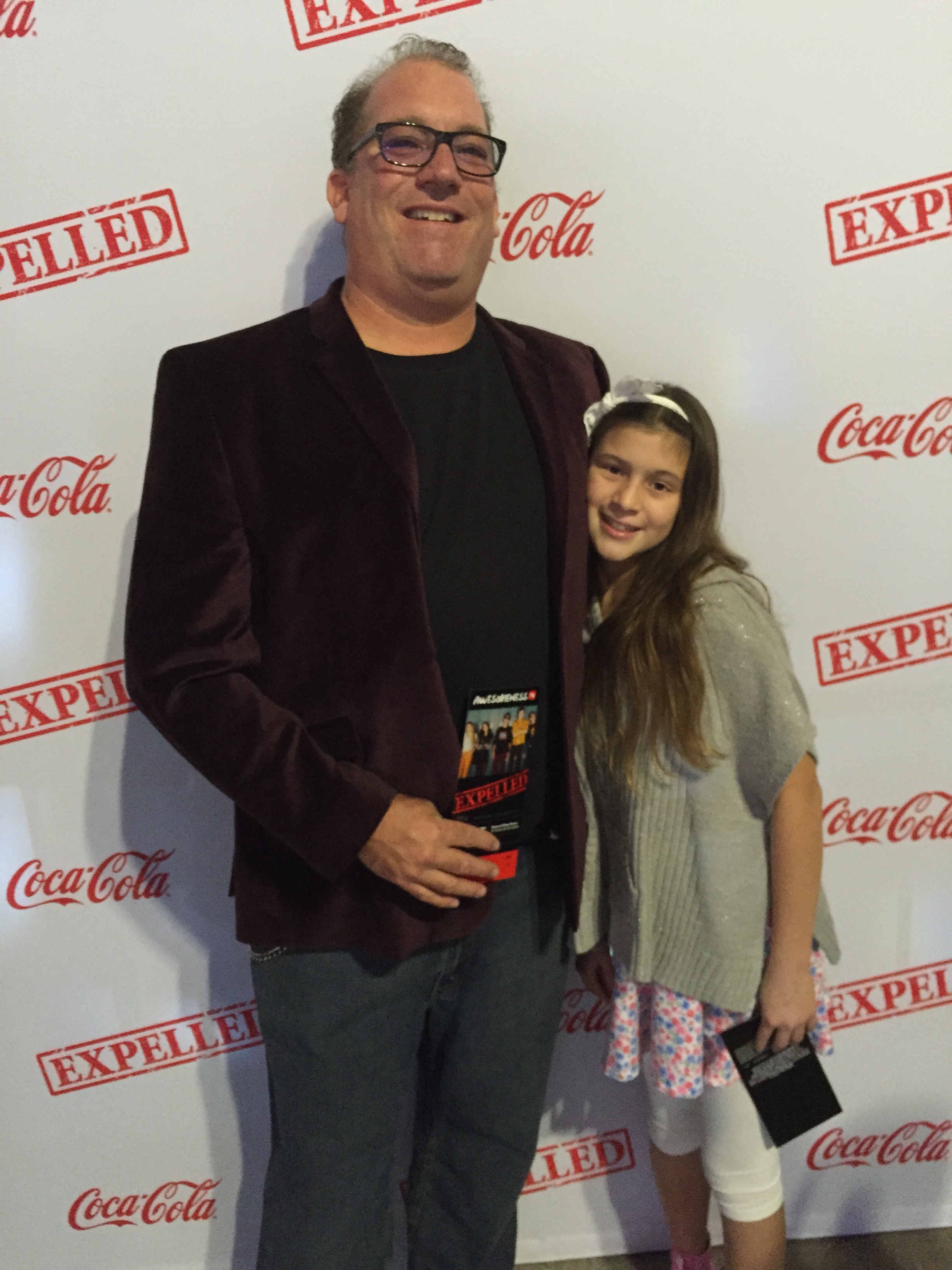 Don Dunn with Katie Ann Dunn at the premier of 
