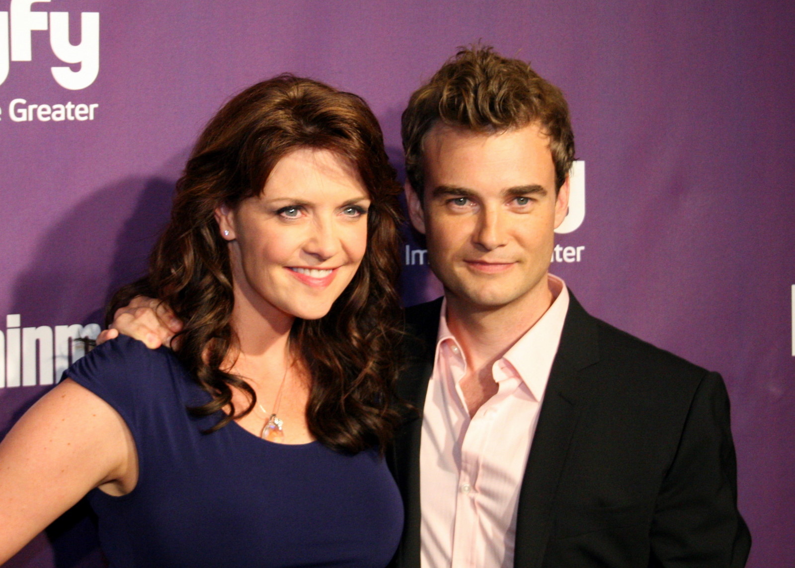 Robin Dunne and Amanda Tapping