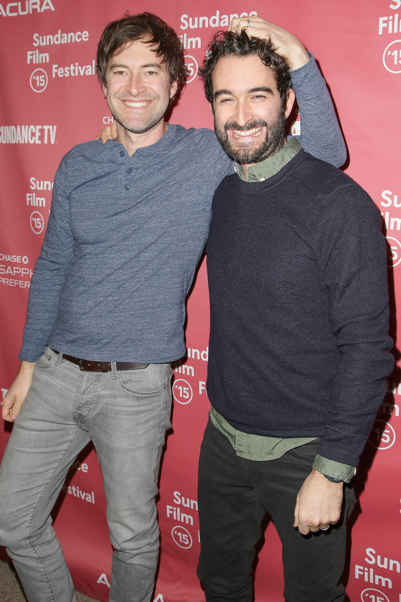 Jay Duplass and Mark Duplass at event of The Overnight (2015)